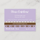 ラベンダーストライプキャンディースイートショッペ 名刺 (裏面)