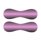 ラベンダーストライプ 野球ボール (パネル)