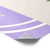 ラベンダーストーリーブックカバーブライダルシャワーへようこそ ポスター (角)