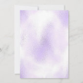 ラベンダースニーカーボール誕生日パーティーの招待 招待状 (裏面)