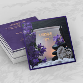 ラベンダースパスクエアビジネスカード スクエア名刺