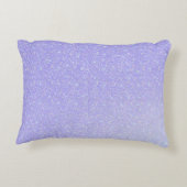 ラベンダースパークルソフトパステル名前をカスタムする アクセントクッション (裏面)