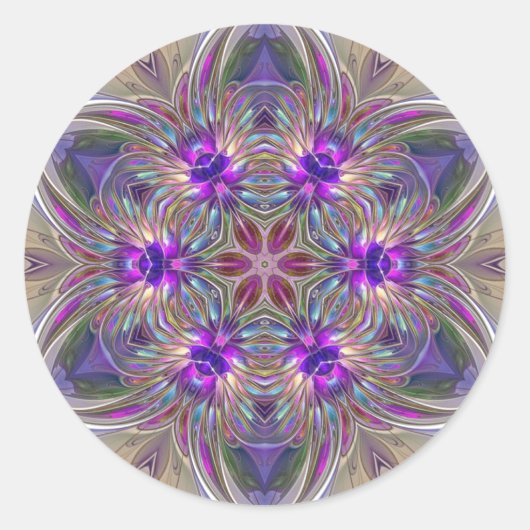 ラベンダースリルステッカー ラウンドシール (正面)