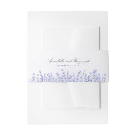 ラベンダーズフローラパープル結婚ズ 招待状ベリーバンド