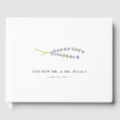 ラベンダーズ結婚ゲストブックアイディア ゲストブック (正面)