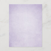 ラベンダーズ結婚ゲスト情報カード詳細 エンクロージャーカード (裏面)