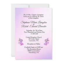 ラベンダーズ結婚ベル招待状