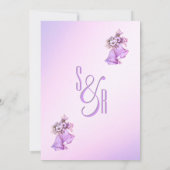 ラベンダーズ結婚ベル招待状 招待状 (裏面)