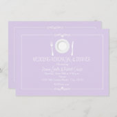 ラベンダーズ結婚リハーサルディナー招待状 招待状 (正面/裏面)