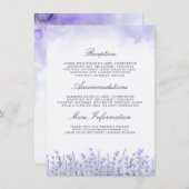 ラベンダーズ結婚詳細情報ゲスト エンクロージャーカード (正面/裏面)