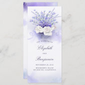 ラベンダーズ&ホワイトローズ結婚式 プログラム (正面/裏面)