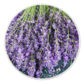 ラベンダーセラミックノブの茎 セラミックノブ (正面)