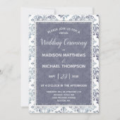 ラベンダーセージ結婚ヴァーチャルのライブストリ結婚ーム 招待状 (正面)