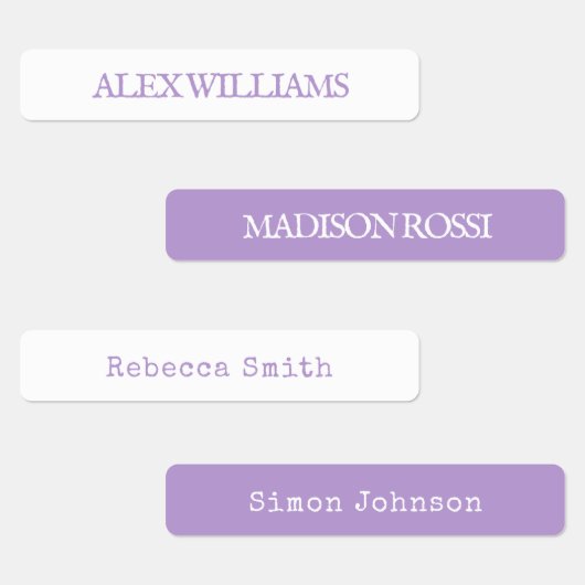 ラベンダータイプライター |防水名ラベル ラベル (グループ)