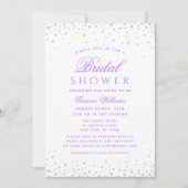 ラベンダーダイアモンズラグジュアリーモダンブライダルシャワー 招待状 (正面)