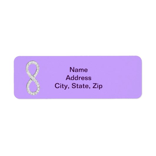 ラベンダーダイヤモンドインフィニティ結婚ズ住所 シール (正面)