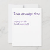 ラベンダーダイヤモンドパターンの色合い 出欠カード (裏面)