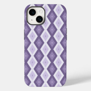 ラベンダーダイヤモンドパターンの色合い Case-Mate iPhone 14ケース