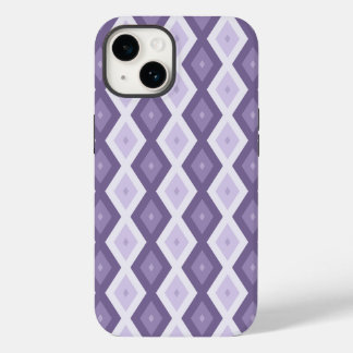 ラベンダーダイヤモンドパターンの色合い Case-Mate iPhone 14ケース