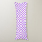 ラベンダーダイヤモンドパターン抱き枕 ボディピロー (正面縦)