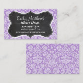 ラベンダーダマスク;ヴィンテージシャルボードルック 名刺 (正面/裏面)