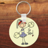 ラベンダーチアリーダーTシャツ&ギフト キーホルダー (正面)