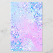 ラベンダーチュンキーグリッター美しいサロンフライヤー チラシ (裏面)