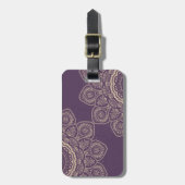 ラベンダーチューリップ ラゲッジタグ (正面縦)