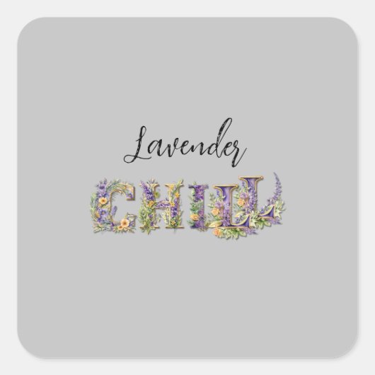 ラベンダーチル スクエアシール (正面)