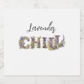 ラベンダーチル リキュールボトルラベル (シングルラベル)