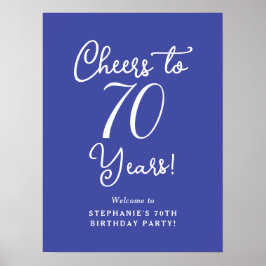 ラベンダーチーズ 70歳の誕生日おめでとう ポスター