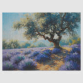 ラベンダーツリーデコページティッシュペーパー 薄葉紙 (正面)