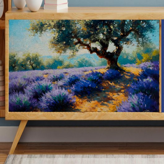 ラベンダーツリーデコページティッシュペーパー 薄葉紙