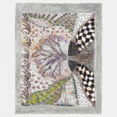 ラベンダーツリーブランケット フリースブランケット (正面)