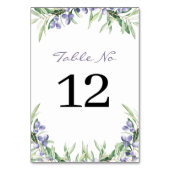 ラベンダーツ素朴リー着座計結婚画 テーブルナンバー (裏面)