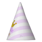 ラベンダーティアラ金ゴールドプリンセス誕生日 パーティーハット (右)