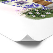 ラベンダーティーカップコテージアートプリント ポスター (角)