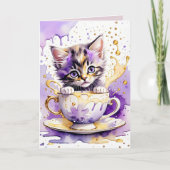 ラベンダーティーノート カード (正面)