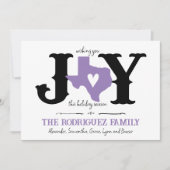 ラベンダーテキサス州JOY写真 シーズンカード (正面)