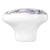 ラベンダーテリアラブ セラミックノブ (側面)