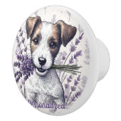 ラベンダーテリアラブ セラミックノブ (右)