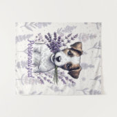 ラベンダーテリアラブ タペストリー (正面(横))