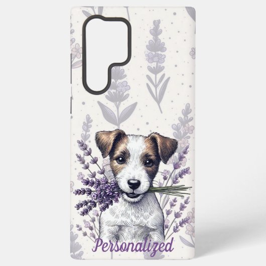 ラベンダーテリアラブ SAMSUNG GALAXYケース (裏面)