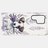 ラベンダーテリアラブ SAMSUNG GALAXYケース (裏面横)