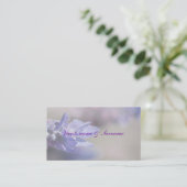 ラベンダーテーブルの配置結婚席 プレイスカード (スタンド正面)