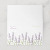 ラベンダーテーブル座席表またはエスコートカード プレイスカード (外部開封)