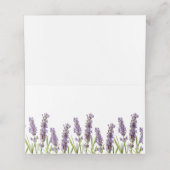 ラベンダーテーブル座席表またはエスコートカード プレイスカード (内部開封)