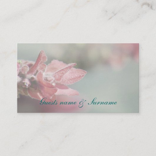 ラベンダーテーブ結婚ルの配置 プレイスカード (正面)