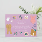 ラベンダーディスプレイシャワー 招待状 (スタンド正面)