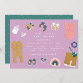 ラベンダーディスプレイシャワー 招待状